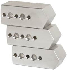 Northfield - 4" & Up Chuck Capacity, Northfield Air Style Attachment, Square Soft Lathe Chuck Jaw - 3 Jaws, Aluminum, 1.895mm Long x 3/4" Wide x 3/4" High - Americas Industrial Supply