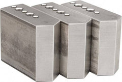 Northfield - 4" & Up Chuck Capacity, Northfield Air Style Attachment, Square Soft Lathe Chuck Jaw - 3 Jaws, Aluminum, 1.895mm Long x 3/4" Wide x 1-1/2" High - Americas Industrial Supply