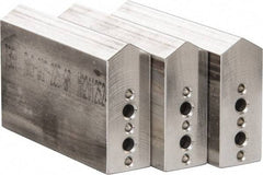 Northfield - 4" & Up Chuck Capacity, Northfield Air Style Attachment, Square Soft Lathe Chuck Jaw - 3 Jaws, Aluminum, 1.895mm Long x 3/4" Wide x 3" High - Americas Industrial Supply