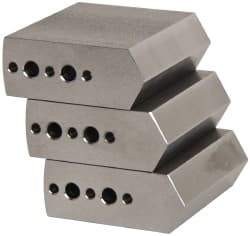 Northfield - 4" & Up Chuck Capacity, Northfield Air Style Attachment, Square Soft Lathe Chuck Jaw - 3 Jaws, Steel, 1.895mm Long x 3/4" Wide x 1-1/2" High - Americas Industrial Supply