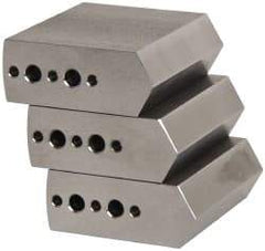 Northfield - 4" & Up Chuck Capacity, Northfield Air Style Attachment, Square Soft Lathe Chuck Jaw - 3 Jaws, Steel, 1.895mm Long x 3/4" Wide x 1-1/2" High - Americas Industrial Supply