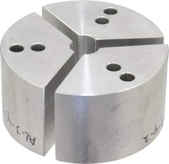 Northfield - 4" & Up Chuck Capacity, Northfield Air Style Attachment, Round Soft Lathe Chuck Jaw - 3 Jaws, Aluminum, 3.92" Wide x 2" High - Americas Industrial Supply