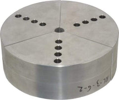 Northfield - 6" & Up Chuck Capacity, Northfield Air Style Attachment, Round Soft Lathe Chuck Jaw - 3 Jaws, Aluminum, 5.92" Wide x 2" High - Americas Industrial Supply