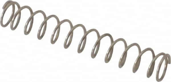 Value Collection - 0.12" OD, 0.012" Wire, 3/4" Free Length, Compression Spring - 1.61 Lb Spring Rating, Stainless Steel - Americas Industrial Supply