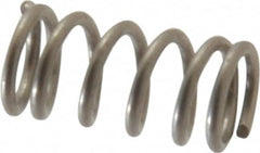 Value Collection - 0.12" OD, 0.016" Wire, 1/4" Free Length, Compression Spring - 15.72 Lb Spring Rating, Stainless Steel - Americas Industrial Supply