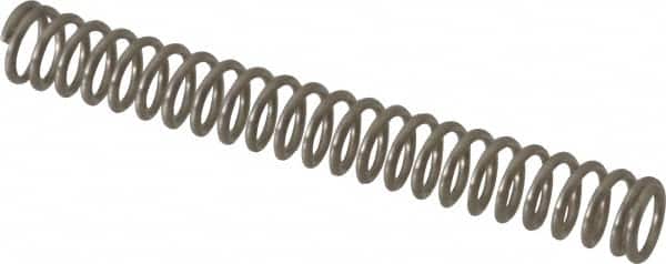 Value Collection - 0.12" OD, 0.016" Wire, 1" Free Length, Compression Spring - 3.2 Lb Spring Rating, Stainless Steel - Americas Industrial Supply
