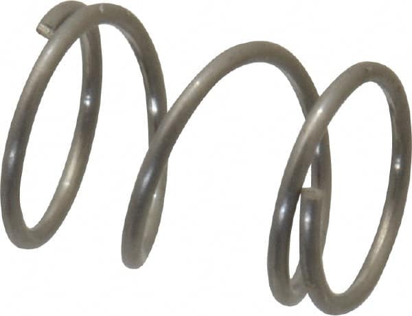 Value Collection - 0.18" OD, 0.016" Wire, 1/4" Free Length, Compression Spring - 7.82 Lb Spring Rating, Stainless Steel - Americas Industrial Supply