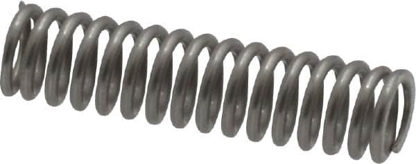 Value Collection - 0.18" OD, 0.026" Wire, 3/4" Free Length, Compression Spring - 10.2 Lb Spring Rating, Stainless Steel - Americas Industrial Supply