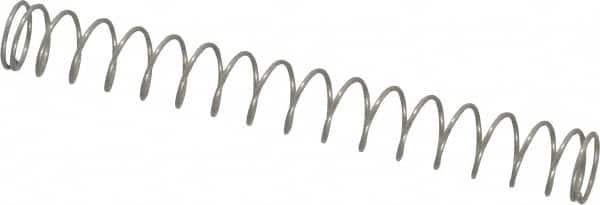Value Collection - 0.24" OD, 0.02" Wire, 2" Free Length, Compression Spring - 1.1 Lb Spring Rating, Stainless Steel - Americas Industrial Supply