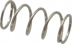 Value Collection - 0.24" OD, 0.026" Wire, 1/2" Free Length, Compression Spring - 9.67 Lb Spring Rating, Stainless Steel - Americas Industrial Supply