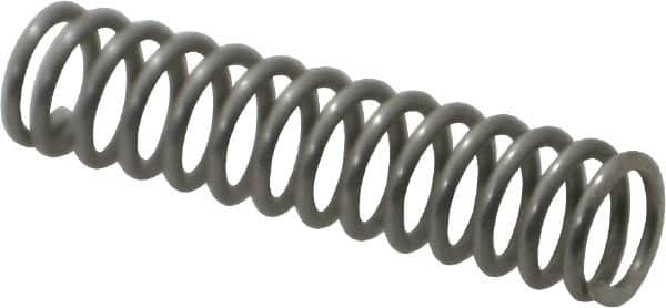 Value Collection - 0.24" OD, 0.032" Wire, 1" Free Length, Compression Spring - 11.61 Lb Spring Rating, Stainless Steel - Americas Industrial Supply