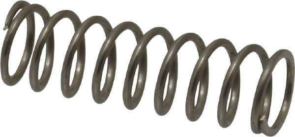 Value Collection - 0.3" OD, 0.032" Wire, 1" Free Length, Compression Spring - 7.72 Lb Spring Rating, Stainless Steel - Americas Industrial Supply