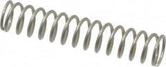 Value Collection - 0.3" OD, 0.032" Wire, 1-1/2" Free Length, Compression Spring - 5.03 Lb Spring Rating, Stainless Steel - Americas Industrial Supply