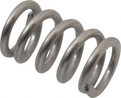 Value Collection - 0.3" OD, 0.047" Wire, 1/2" Free Length, Compression Spring - 77.98 Lb Spring Rating, Stainless Steel - Americas Industrial Supply