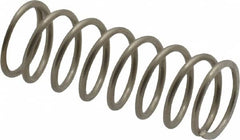 Value Collection - 0.36" OD, 0.035" Wire, 1" Free Length, Compression Spring - 9.32 Lb Spring Rating, Stainless Steel - Americas Industrial Supply