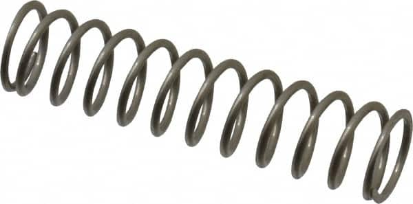 Value Collection - 0.36" OD, 0.035" Wire, 1-1/2" Free Length, Compression Spring - 6.06 Lb Spring Rating, Stainless Steel - Americas Industrial Supply