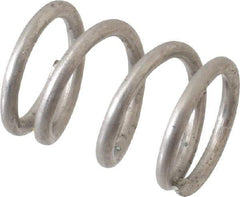 Value Collection - 0.36" OD, 0.047" Wire, 1/2" Free Length, Compression Spring - 51.76 Lb Spring Rating, Stainless Steel - Americas Industrial Supply