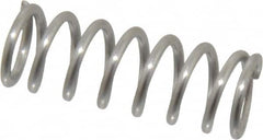 Value Collection - 0.36" OD, 0.047" Wire, 1" Free Length, Compression Spring - 23.19 Lb Spring Rating, Stainless Steel - Americas Industrial Supply