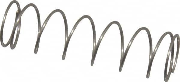 Value Collection - 0.42" OD, 0.028" Wire, 1-1/2" Free Length, Compression Spring - 1.92 Lb Spring Rating, Stainless Steel - Americas Industrial Supply