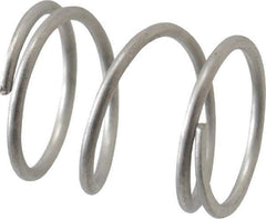 Value Collection - 0.42" OD, 0.035" Wire, 1/2" Free Length, Compression Spring - 13.39 Lb Spring Rating, Stainless Steel - Americas Industrial Supply