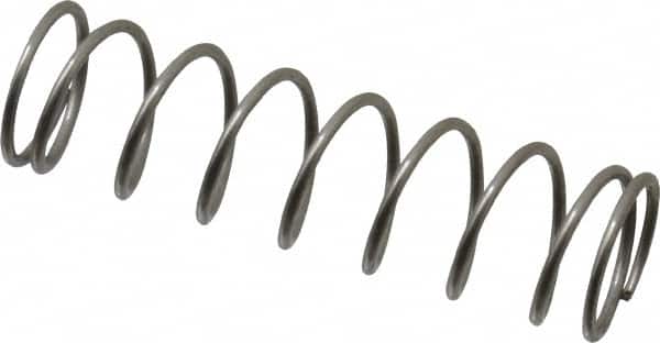 Value Collection - 0.42" OD, 0.035" Wire, 1-1/2" Free Length, Compression Spring - 4.02 Lb Spring Rating, Stainless Steel - Americas Industrial Supply