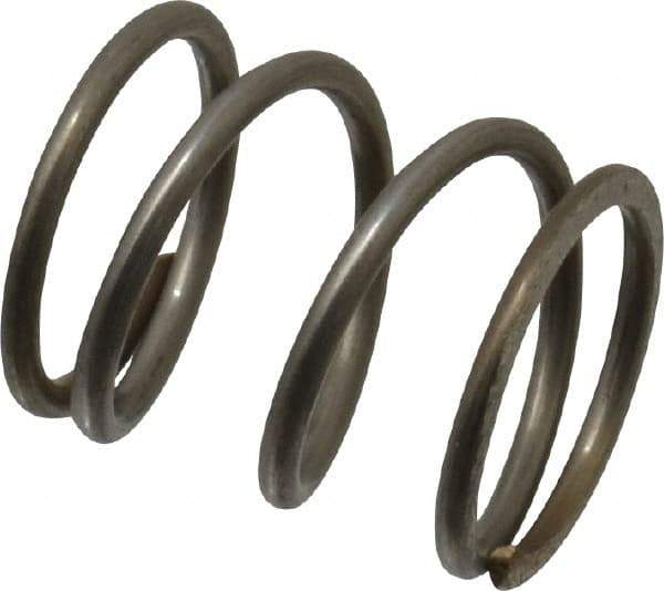 Value Collection - 0.42" OD, 0.041" Wire, 1/2" Free Length, Compression Spring - 23.52 Lb Spring Rating, Stainless Steel - Americas Industrial Supply
