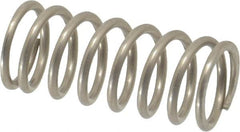 Value Collection - 0.42" OD, 0.047" Wire, 1" Free Length, Compression Spring - 17.57 Lb Spring Rating, Stainless Steel - Americas Industrial Supply