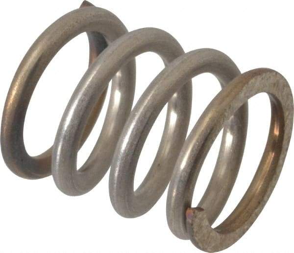 Value Collection - 0.42" OD, 0.054" Wire, 1/2" Free Length, Compression Spring - 68.43 Lb Spring Rating, Stainless Steel - Americas Industrial Supply