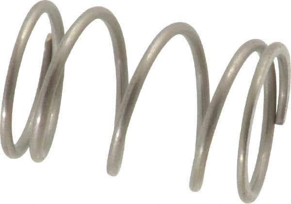Value Collection - 0.48" OD, 0.041" Wire, 3/4" Free Length, Compression Spring - 12.05 Lb Spring Rating, Stainless Steel - Americas Industrial Supply