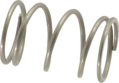 Value Collection - 0.48" OD, 0.041" Wire, 3/4" Free Length, Compression Spring - 12.05 Lb Spring Rating, Stainless Steel - Americas Industrial Supply