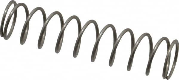 Value Collection - 0.48" OD, 0.041" Wire, 2" Free Length, Compression Spring - 4.2 Lb Spring Rating, Stainless Steel - Americas Industrial Supply