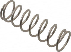 Value Collection - 0.48" OD, 0.047" Wire, 1-1/2" Free Length, Compression Spring - 9.08 Lb Spring Rating, Stainless Steel - Americas Industrial Supply