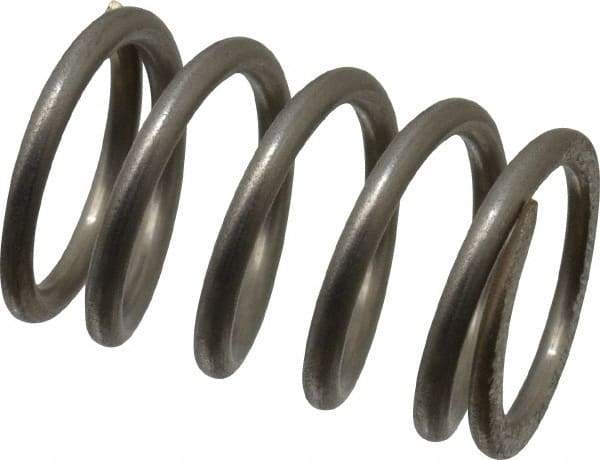 Value Collection - 0.48" OD, 0.054" Wire, 3/4" Free Length, Compression Spring - 32.54 Lb Spring Rating, Stainless Steel - Americas Industrial Supply