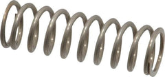 Value Collection - 0.48" OD, 0.054" Wire, 1-1/2" Free Length, Compression Spring - 15 Lb Spring Rating, Stainless Steel - Americas Industrial Supply