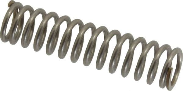 Value Collection - 0.48" OD, 0.062" Wire, 2" Free Length, Compression Spring - 18.75 Lb Spring Rating, Stainless Steel - Americas Industrial Supply
