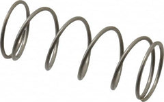 Value Collection - 0.6" OD, 0.041" Wire, 1-1/2" Free Length, Compression Spring - 4.21 Lb Spring Rating, Stainless Steel - Americas Industrial Supply