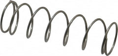 Value Collection - 0.6" OD, 0.041" Wire, 2" Free Length, Compression Spring - 3.11 Lb Spring Rating, Stainless Steel - Americas Industrial Supply