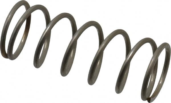 Value Collection - 0.6" OD, 0.054" Wire, 1-1/2" Free Length, Compression Spring - 11.14 Lb Spring Rating, Stainless Steel - Americas Industrial Supply