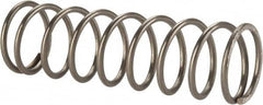 Value Collection - 0.6" OD, 0.054" Wire, 2" Free Length, Compression Spring - 8.19 Lb Spring Rating, Stainless Steel - Americas Industrial Supply