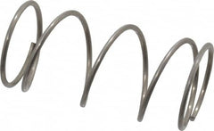 Value Collection - 0.72" OD, 0.047" Wire, 1-1/2" Free Length, Compression Spring - 5.13 Lb Spring Rating, Stainless Steel - Americas Industrial Supply