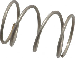 Value Collection - 0.72" OD, 0.054" Wire, 1" Free Length, Compression Spring - 12.59 Lb Spring Rating, Stainless Steel - Americas Industrial Supply