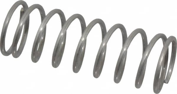 Value Collection - 0.72" OD, 0.062" Wire, 2" Free Length, Compression Spring - 9.4 Lb Spring Rating, Stainless Steel - Americas Industrial Supply