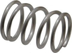 Value Collection - 0.72" OD, 0.072" Wire, 1" Free Length, Compression Spring - 34.28 Lb Spring Rating, Stainless Steel - Americas Industrial Supply