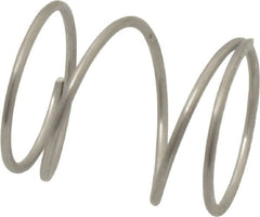 Value Collection - 0.85" OD, 0.054" Wire, 1" Free Length, Compression Spring - 10.18 Lb Spring Rating, Stainless Steel - Americas Industrial Supply