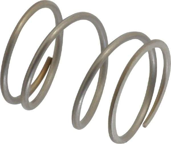 Value Collection - 0.85" OD, 0.062" Wire, 1" Free Length, Compression Spring - 15.91 Lb Spring Rating, Stainless Steel - Americas Industrial Supply