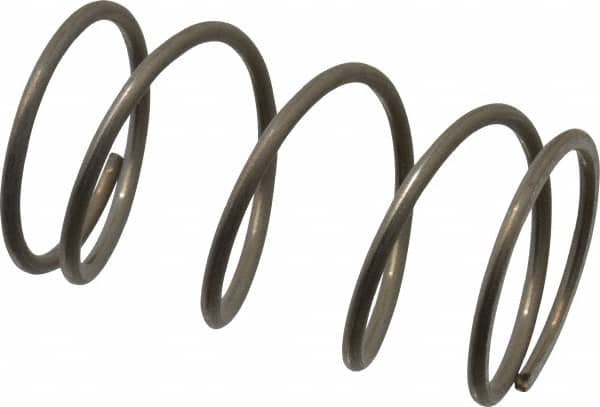 Value Collection - 0.85" OD, 0.062" Wire, 1-1/2" Free Length, Compression Spring - 10.12 Lb Spring Rating, Stainless Steel - Americas Industrial Supply