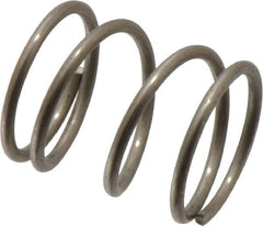 Value Collection - 0.85" OD, 0.072" Wire, 1" Free Length, Compression Spring - 26.58 Lb Spring Rating, Stainless Steel - Americas Industrial Supply