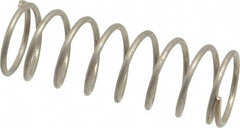 Value Collection - 0.85" OD, 0.072" Wire, 2-1/2" Free Length, Compression Spring - 9.65 Lb Spring Rating, Stainless Steel - Americas Industrial Supply