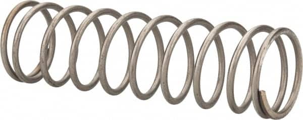 Value Collection - 0.85" OD, 0.072" Wire, 3" Free Length, Compression Spring - 7.96 Lb Spring Rating, Stainless Steel - Americas Industrial Supply