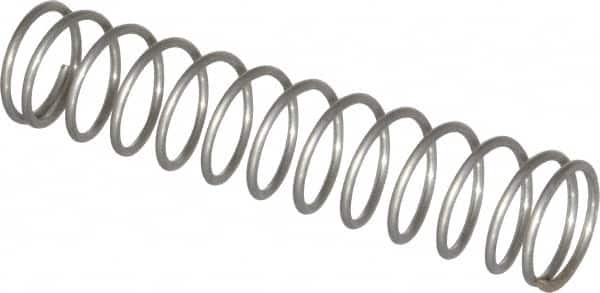 Value Collection - 0.85" OD, 0.072" Wire, 4" Free Length, Compression Spring - 5.9 Lb Spring Rating, Stainless Steel - Americas Industrial Supply
